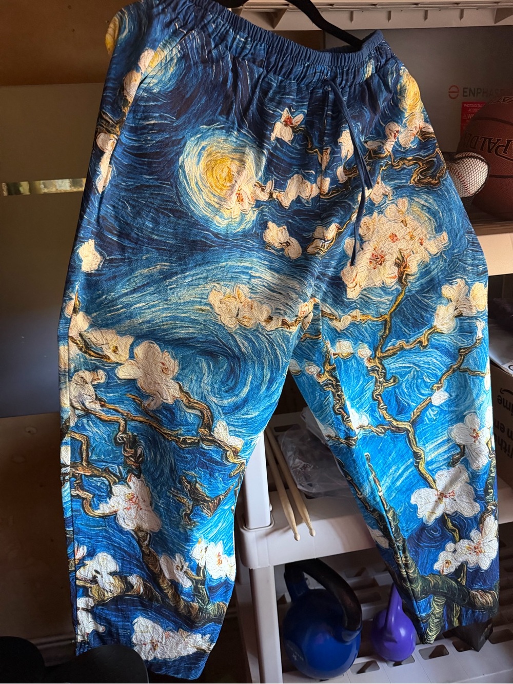 All 3 pair for 65$ Ladies Green Floral Elastic Waist Harem Pants new never worn - Picture 3 of 6